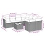 Set de muebles de jardín 9 pzas y cojines ratán sintético gris de , Conjuntos de jardín - Ref: Foro24-3249159, Precio: 548,12...