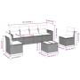 Set de sofás de jardín 7 piezas con cojines ratán PE gris de , Sofás modulares de exterior - Ref: Foro24-3251157, Precio: 405...