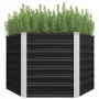 Arriate de acero galvanizado gris antracita 129x129x77 cm de vidaXL, Maceteros y jardineras - Ref: Foro24-45734, Precio: 57,3...
