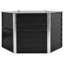Arriate de acero galvanizado gris antracita 129x129x77 cm de vidaXL, Maceteros y jardineras - Ref: Foro24-45734, Precio: 57,3...