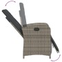 Sillones reclinables jardín con reposapiés 2 uds ratán PE gris de , Sillas de jardín - Ref: Foro24-365195, Precio: 244,66 €, ...