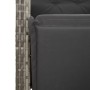 Sillones reclinables jardín con reposapiés 2 uds ratán PE gris de , Sillas de jardín - Ref: Foro24-365195, Precio: 244,66 €, ...