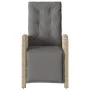 Sillón reclinable jardín reposapiés 2 uds ratán PE beige mezcla de , Sillas de jardín - Ref: Foro24-365197, Precio: 303,40 €,...