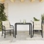 Mesita y sillas con cojines 3 piezas ratán sintético negro de , Conjuntos de jardín - Ref: Foro24-3212018, Precio: 272,75 €, ...