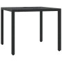Mesita y sillas con cojines 3 piezas ratán sintético negro de , Conjuntos de jardín - Ref: Foro24-3212018, Precio: 272,75 €, ...