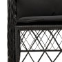 Set de comedor de jardín 9 pzas y cojines ratán sintético negro de , Conjuntos de jardín - Ref: Foro24-3212102, Precio: 944,7...