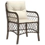 Set comedor de jardín 7 pzas con cojines ratán sintético marrón de , Conjuntos de jardín - Ref: Foro24-3212114, Precio: 660,1...