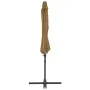 Sombrilla de jardín con base portátil gris taupe de vidaXL, Sombrillas - Ref: Foro24-276342, Precio: 169,30 €, Descuento: %