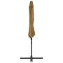 Sombrilla de jardín con base portátil gris taupe de vidaXL, Sombrillas - Ref: Foro24-276342, Precio: 174,30 €, Descuento: %