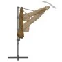 Sombrilla de jardín con base portátil gris taupe de vidaXL, Sombrillas - Ref: Foro24-276342, Precio: 169,30 €, Descuento: %