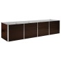 Arriate de acero galvanizado marrón 320x80x77 cm de vidaXL, Maceteros y jardineras - Ref: Foro24-45715, Precio: 120,40 €, Des...