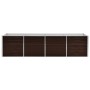 Arriate de acero galvanizado marrón 320x80x77 cm de vidaXL, Maceteros y jardineras - Ref: Foro24-45715, Precio: 120,40 €, Des...