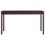 Mesa de comedor de madera de pino marrón oscuro 140x70x73 cm de vidaXL, Mesas de cocina y de comedor - Ref: Foro24-283401, Pr...