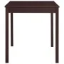 Mesa de comedor de madera de pino marrón oscuro 140x70x73 cm de vidaXL, Mesas de cocina y de comedor - Ref: Foro24-283401, Pr...