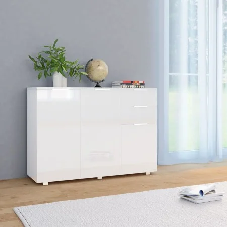 Aparador blanco brillante 107x35x80,5 cm de vidaXL, Aparadores - Ref: Foro24-283718, Precio: 177,16 €, Descuento: %