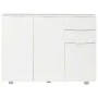 Aparador blanco brillante 107x35x80,5 cm de vidaXL, Aparadores - Ref: Foro24-283718, Precio: 177,16 €, Descuento: %