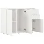 Aparador blanco brillante 107x35x80,5 cm de vidaXL, Aparadores - Ref: Foro24-283718, Precio: 177,16 €, Descuento: %