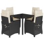 Set de muebles jardín 5 pzas con cojines ratán sintético negro de , Conjuntos de jardín - Ref: Foro24-3212627, Precio: 536,67...