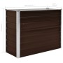 Arriate de acero galvanizado marrón 100x40x77 cm de vidaXL, Maceteros y jardineras - Ref: Foro24-45719, Precio: 46,89 €, Desc...