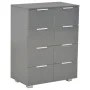 Glossy black engineered wood sideboard 60x35x80 cm by vidaXL, Drawers - Ref: Foro24-283714, Price: 149,39 €, Discount: %