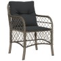 Set comedor de jardín 5 piezas con cojines ratán sintético gris de , Conjuntos de jardín - Ref: Foro24-3212032, Precio: 481,7...