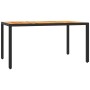 Set de comedor de jardín 7 pzas y cojines ratán sintético negro de , Conjuntos de jardín - Ref: Foro24-3212045, Precio: 642,1...
