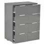 Glossy black engineered wood sideboard 60x35x80 cm by vidaXL, Drawers - Ref: Foro24-283714, Price: 149,39 €, Discount: %