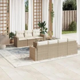 Juego de sofás de jardín con cojines beige 8 pzas ratán PE de , Sofás modulares de exterior - Ref: Foro24-3251065, Precio: 57...