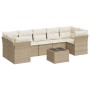 Juego de sofás de jardín con cojines beige 8 pzas ratán PE de , Conjuntos de jardín - Ref: Foro24-3249127, Precio: 521,43 €, ...