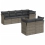 Set de sofás de jardín 7 piezas con cojines ratán PE gris de , Conjuntos de jardín - Ref: Foro24-3249739, Precio: 461,30 €, D...