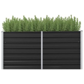 Arriate de acero galvanizado gris antracita 160x40x77 cm de vidaXL, Maceteros y jardineras - Ref: Foro24-45730, Precio: 68,56...