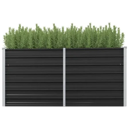 Arriate de acero galvanizado gris antracita 160x40x77 cm de vidaXL, Maceteros y jardineras - Ref: Foro24-45730, Precio: 70,01...