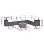 Set de sofás de jardín 8 pzas y cojines ratán sintético gris de , Conjuntos de jardín - Ref: Foro24-3257810, Precio: 509,63 €...