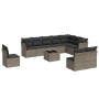 Set de sofás de jardín 11 pzas y cojines ratán sintético gris de , Conjuntos de jardín - Ref: Foro24-3249649, Precio: 643,56 ...