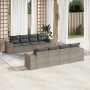 Set de muebles de jardín 9 pzas y cojines ratán sintético gris de , Conjuntos de jardín - Ref: Foro24-3257698, Precio: 571,01...