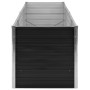 Arriate de acero galvanizado gris antracita 240x80x77 cm de vidaXL, Maceteros y jardineras - Ref: Foro24-45726, Precio: 99,01...