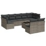 Set de sofás de jardín 10 pzas con cojines ratán sintético gris de , Conjuntos de jardín - Ref: Foro24-3249999, Precio: 628,8...