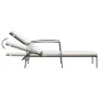 Garden lounger with brown synthetic rattan cushion by , Loungers - Ref: Foro24-317640, Price: 98,87 €, Discount: %