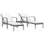 Sun loungers with table 2 units brown synthetic rattan by , Loungers - Ref: Foro24-317642, Price: 204,02 €, Discount: %