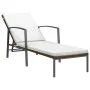 Sun loungers with table 2 units brown synthetic rattan by , Loungers - Ref: Foro24-317642, Price: 204,02 €, Discount: %