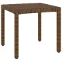 Sun loungers with table 2 units brown synthetic rattan by , Loungers - Ref: Foro24-317642, Price: 204,02 €, Discount: %