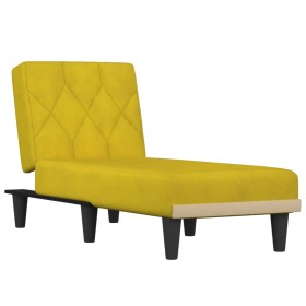 Sofá diván de terciopelo amarillo de , Divanes - Ref: Foro24-352864, Precio: 116,31 €, Descuento: %