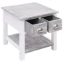Gray Paulownia wood side table 40x40x40 cm by vidaXL, Side tables - Ref: Foro24-284066, Price: 39,43 €, Discount: %