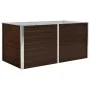 Mesa de cultivo de acero galvanizado marrón 160x80x77 cm de vidaXL, Maceteros y jardineras - Ref: Foro24-45709, Precio: 82,22...