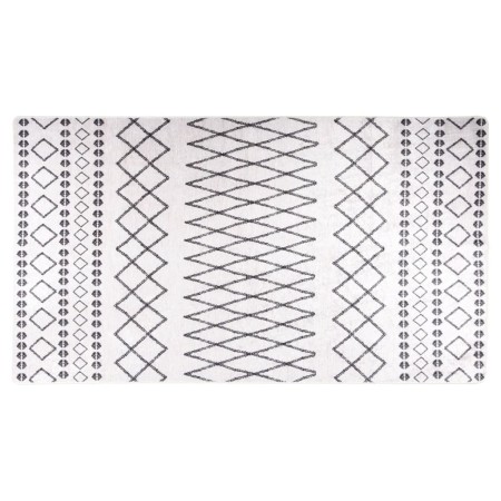 Alfombra lavable antideslizante negro y blanco 190x300 cm de , Alfombras - Ref: Foro24-337974, Precio: 102,04 €, Descuento: %