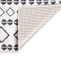 Alfombra lavable antideslizante negro y blanco 190x300 cm de , Alfombras - Ref: Foro24-337974, Precio: 102,04 €, Descuento: %