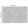 Alfombra lavable antideslizante negro y blanco 190x300 cm de , Alfombras - Ref: Foro24-337974, Precio: 102,04 €, Descuento: %