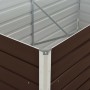 Mesa de cultivo de acero galvanizado marrón 160x80x77 cm de vidaXL, Maceteros y jardineras - Ref: Foro24-45709, Precio: 77,33...