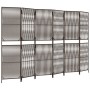 Biombo de 6 paneles ratán sintético marrón de , Divisores de ambientes - Ref: Foro24-365385, Precio: 153,32 €, Descuento: %