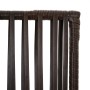 Biombo de 6 paneles ratán sintético marrón de , Divisores de ambientes - Ref: Foro24-365385, Precio: 153,32 €, Descuento: %